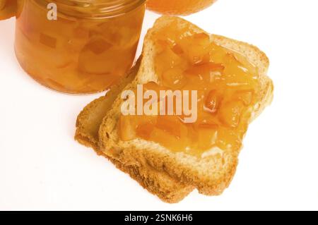 Marmellata d'arancia fatta in casa, lodz, polonia Foto Stock