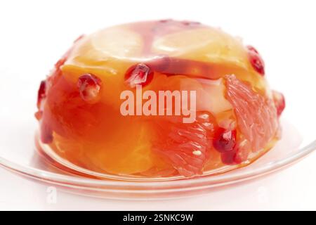 Dolci in gelatina con agrumi, lodz, polonia Foto Stock