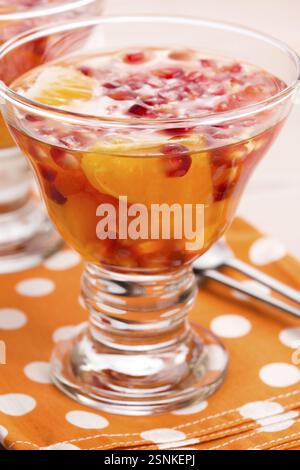 Dolci in gelatina con agrumi, lodz, polonia Foto Stock