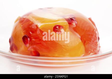 Dolci in gelatina con agrumi, lodz, polonia Foto Stock