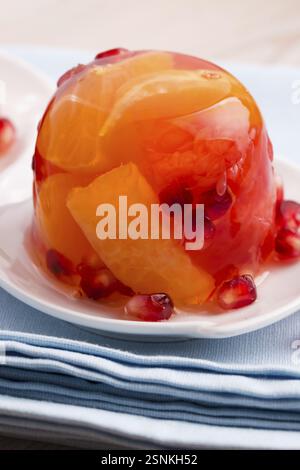 Dolci in gelatina con agrumi, lodz, polonia Foto Stock