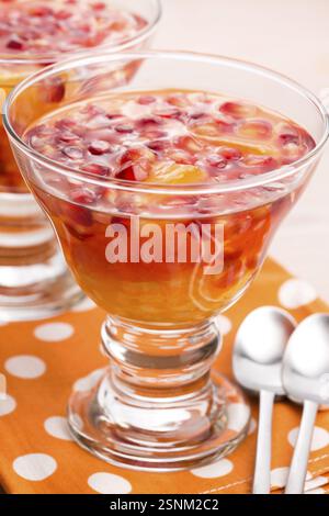 Dolci in gelatina con agrumi, lodz, polonia Foto Stock