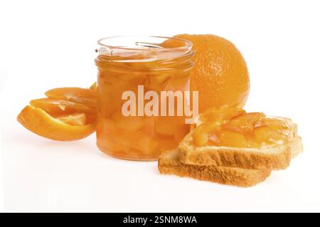 Marmellata d'arancia fatta in casa, lodz, polonia Foto Stock