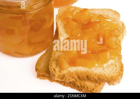 Marmellata d'arancia fatta in casa, lodz, polonia Foto Stock