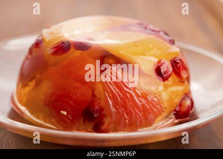 Dolci in gelatina con agrumi, lodz, polonia Foto Stock