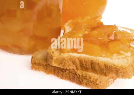 Marmellata d'arancia fatta in casa, lodz, polonia Foto Stock