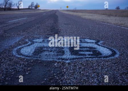Prendi l'autostrada US 66 Foto Stock