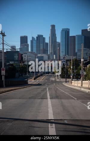 Il centro cittadino di Los Angeles Skyline Foto Stock