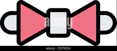 Illustrazione del disegno dell'icona del vettore del tirante di prua Illustrazione Vettoriale