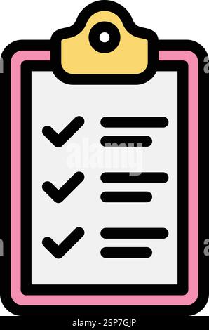 Illustrazione del progetto dell'icona del vettore degli Appunti Illustrazione Vettoriale