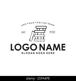 Logo di gioco semplice e creativo Illustrazione Vettoriale