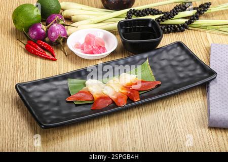 Lo stimpson surf vonam o hokkigai sashimi - cucina giapponese. Foto Stock