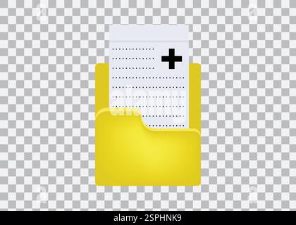 cartella file con simbolo di download Illustrazione Vettoriale