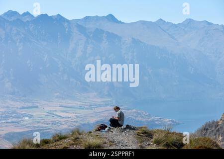 Queenstown, 29 gennaio 2025: Sulla passeggiata fino a Ben Lomond Foto Stock