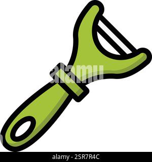 Illustrazione del disegno dell'icona del vettore del dispositivo di apertura delle bottiglie Illustrazione Vettoriale