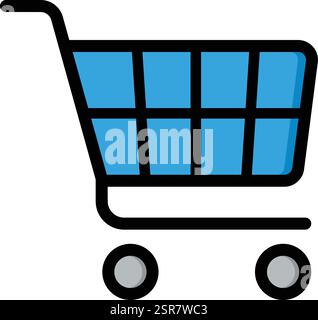 Illustrazione di progettazione dell'icona del vettore del carrello Illustrazione Vettoriale