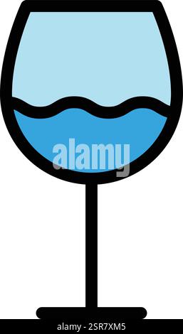 Illustrazione di progettazione dell'icona del vettore di vetro Illustrazione Vettoriale