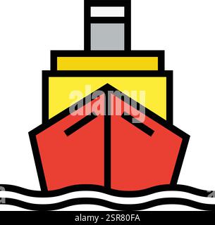 Illustrazione di progettazione dell'icona del vettore di spedizione Illustrazione Vettoriale