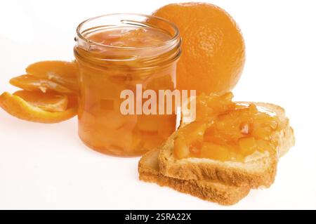 Marmellata d'arancia fatta in casa, lodz, polonia Foto Stock