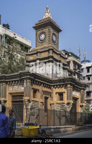Bomanjee Hormarjee Wadia Clock Tower, Mumbai, Maharashtra, India, Asia Foto Stock