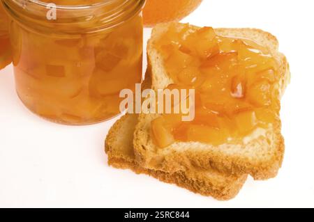 Marmellata d'arancia fatta in casa, lodz, polonia Foto Stock