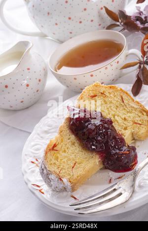 Lo zafferano Babka di Pasqua Foto Stock