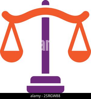 Illustrazione del progetto dell'icona del vettore di bilanciamento Illustrazione Vettoriale