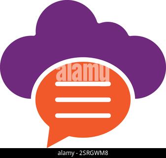 Illustrazione del design dell'icona del vettore di bolle della chat Illustrazione Vettoriale