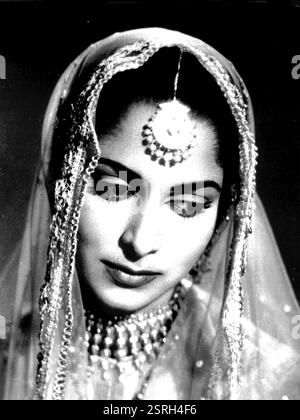 Attrice indiana di Bollywood Waheeda Rehman, India, Asia, 1960, Asia Foto Stock