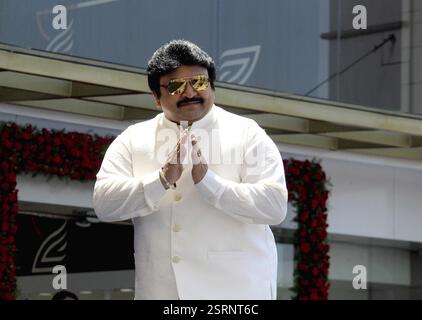L'attore Tamil Prabhu durante l'inaugurazione dello showroom Kalyan Jewellers a Velachery, a Chennai, India, Asia Foto Stock
