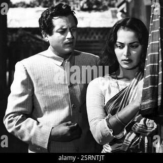 L'attrice indiana Guru Dutt e Waheeda Rehman, India, Asia, 1962, Asia Foto Stock