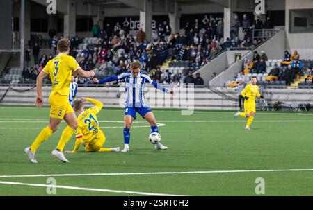 Gothenburg, Svezia. 16 febbraio 2025. Momento in partita tra l'IFK Gothenburg e l'IK Oddevold alla Bravida Arena. Crediti: Per Ljung/Alamy Live News Foto Stock