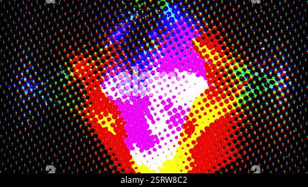 Mezzitoni colorati. Rendering 3d generato dal computer Foto Stock