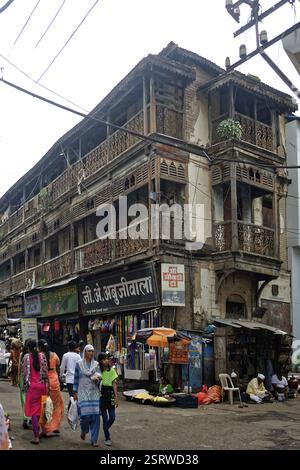 Il vecchio edificio in nashik, Maharashtra, India, Asia Foto Stock