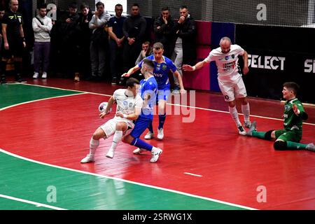 Kiev, Ucraina. 15 febbraio 2025. Kiev, Ucraina 15 febbraio 2024 Coppa Ucraina Favbet. Round di 16.secondo tappa tra FC HIT Kyiv e Aurora Kyiv - a Kiev, Ucraina (KUBANOV PAVLO UKR/SPP) credito: SPP Sport Press Photo. /Alamy Live News Foto Stock