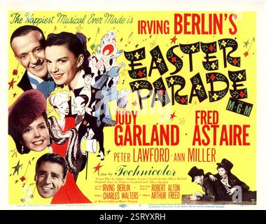 PASQUA PARATA FRED ASTAIRE, JUDY GARLAND, ANN MILLER, PETER LAWFORD EASTER PARADE data: 1948 Foto Stock