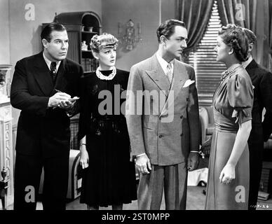 UN ALTRO UOMO MAGRO [US 1939] [L-R] NAT PENDLETON, [?], WILLIAM POWELL, MYRNA LOY data: 1939 Foto Stock