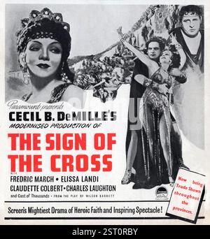 IL SEGNO DELLA CROCE [US 1932] CLAUDETTE COLBERT, FREDRIC MARCH, CHARLES LAUGHTON data: 1932 Foto Stock