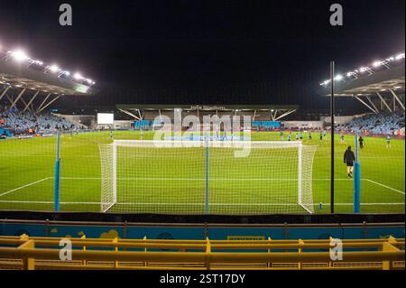 Manchester, Regno Unito. 16 febbraio 2025. Manchester, Inghilterra, domenica 16 febbraio 2025 Pre match shot del Joie Stadium. Manchester City / Liverpool, WSL, Joie Stadium, Manchester, Inghilterra, 16 febbraio 2025 (Sean Walsh/SPP) credito: SPP Sport Press Photo. /Alamy Live News Foto Stock