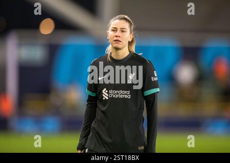 Manchester, Regno Unito. 16 febbraio 2025. Manchester, Inghilterra, domenica 16 febbraio 2025 Headshot di Marie Hobinger (14 Liverpool). Manchester City / Liverpool, WSL, Joie Stadium, Manchester, Inghilterra, 16 febbraio 2025 (Sean Walsh/SPP) credito: SPP Sport Press Photo. /Alamy Live News Foto Stock