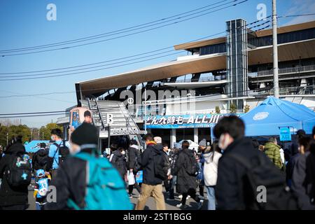 Uvance Todoroki Stadium, Kanagawa, Giappone. 15 febbraio 2025. Uvance Todoroki Stadium, 15 FEBBRAIO 2025 - calcio: 2025 J1 League match tra Kawasaki frontale 4-0 Nagoya Grampus allo Uvance Todoroki Stadium, Kanagawa, Giappone. Crediti: AFLO SPORT/Alamy Live News Foto Stock