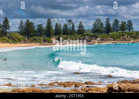 Estate in riva al mare a Bermagui nella contea di Eurobadalla sulla costa meridionale del nuovo Galles del Sud, Australia. Foto Stock