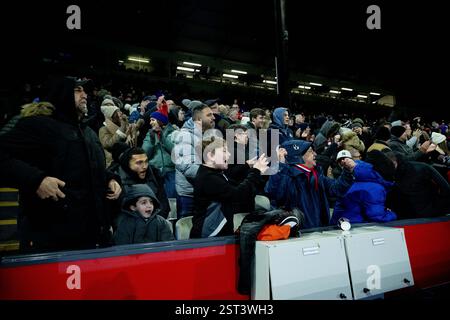 GB. LONDRA, 15 febbraio 2025 - tifosi durante la partita di Premier League tra Crystal Palace e Everton allo stadio Selhurst Park. Foto Sebastian Frej Foto Stock