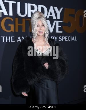 16 febbraio 2025, New York, Stati Uniti: Cher partecipa allo SNL50: The Anniversary Show al 30 Rockefeller Plaza di New York. 16 febbraio 2025. (Credit Image: © Photo Image Press via ZUMA Press Wire) SOLO PER USO EDITORIALE! Non per USO commerciale! Foto Stock