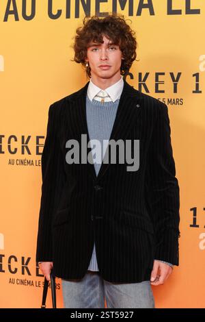 Parigi, Francia. 16 febbraio 2025. Matheo Bagland credito: Abaca Press/Alamy Live News Foto Stock