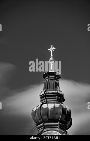 Torre della Chiesa nella città di Saltzburg Austria Foto Stock
