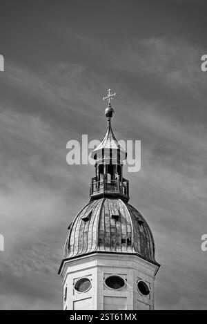 Torre della Chiesa nella città di Saltzburg Austria Foto Stock