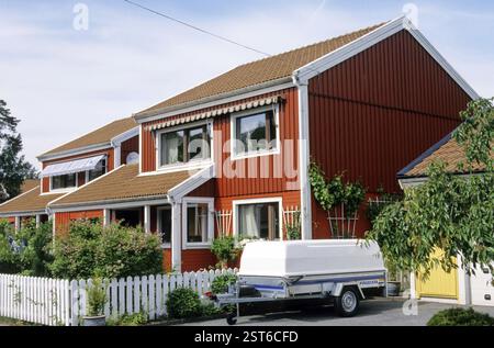 Bungalow casa angered svezia Foto Stock