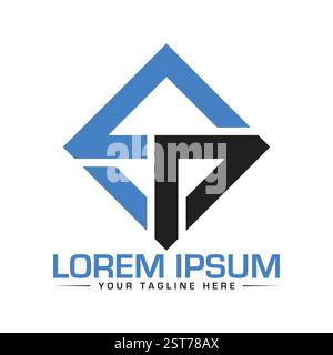 Logo SP Letter Illustrazione Vettoriale