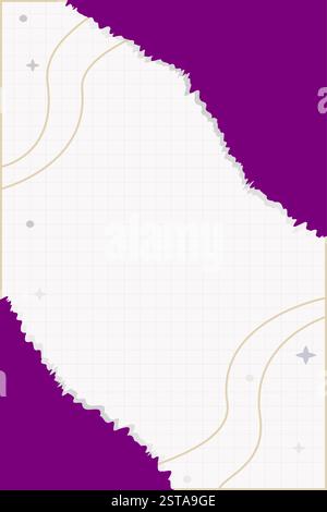 Carta strappata con spazio per il proprio testo. Illustrazione vettoriale. Illustrazione Vettoriale